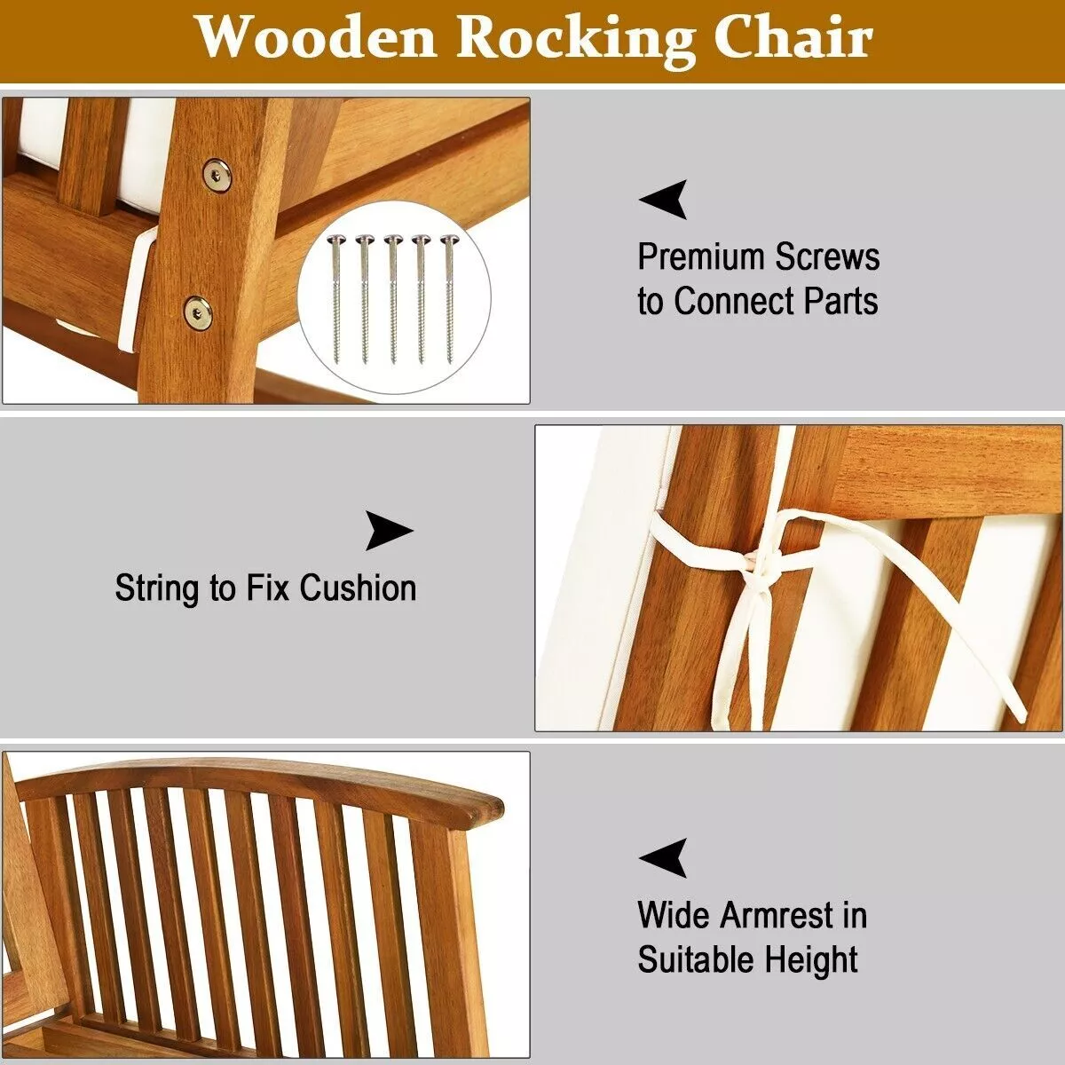 Hayden Garden Rocking Chair - Image 3