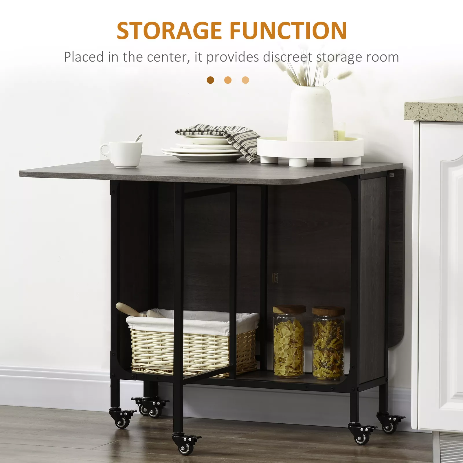 Hiba Drop Leaf Dining Table - Image 5