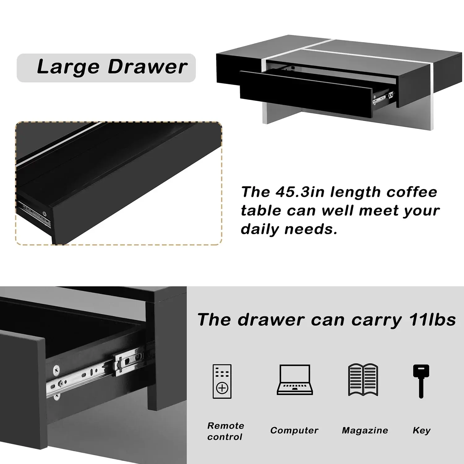 Hines Modern Coffee Table - Image 7