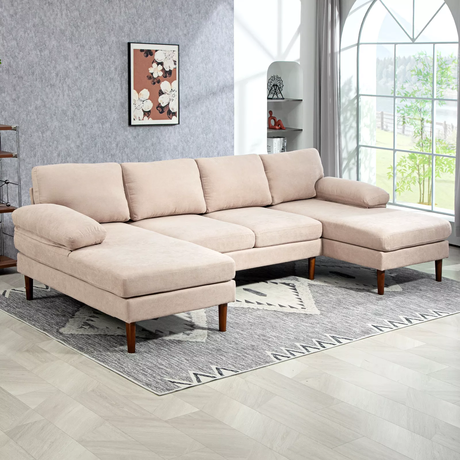 Huda U Shape Sectional Modular Sofa