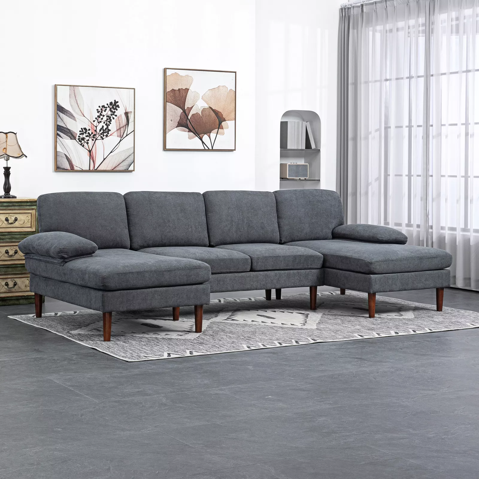 Huda U Shape Sectional Modular Sofa - Image 8