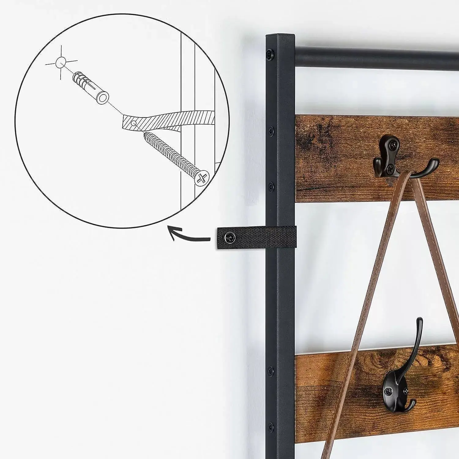 Imran Coat Stand With Shoe Rack - Image 5