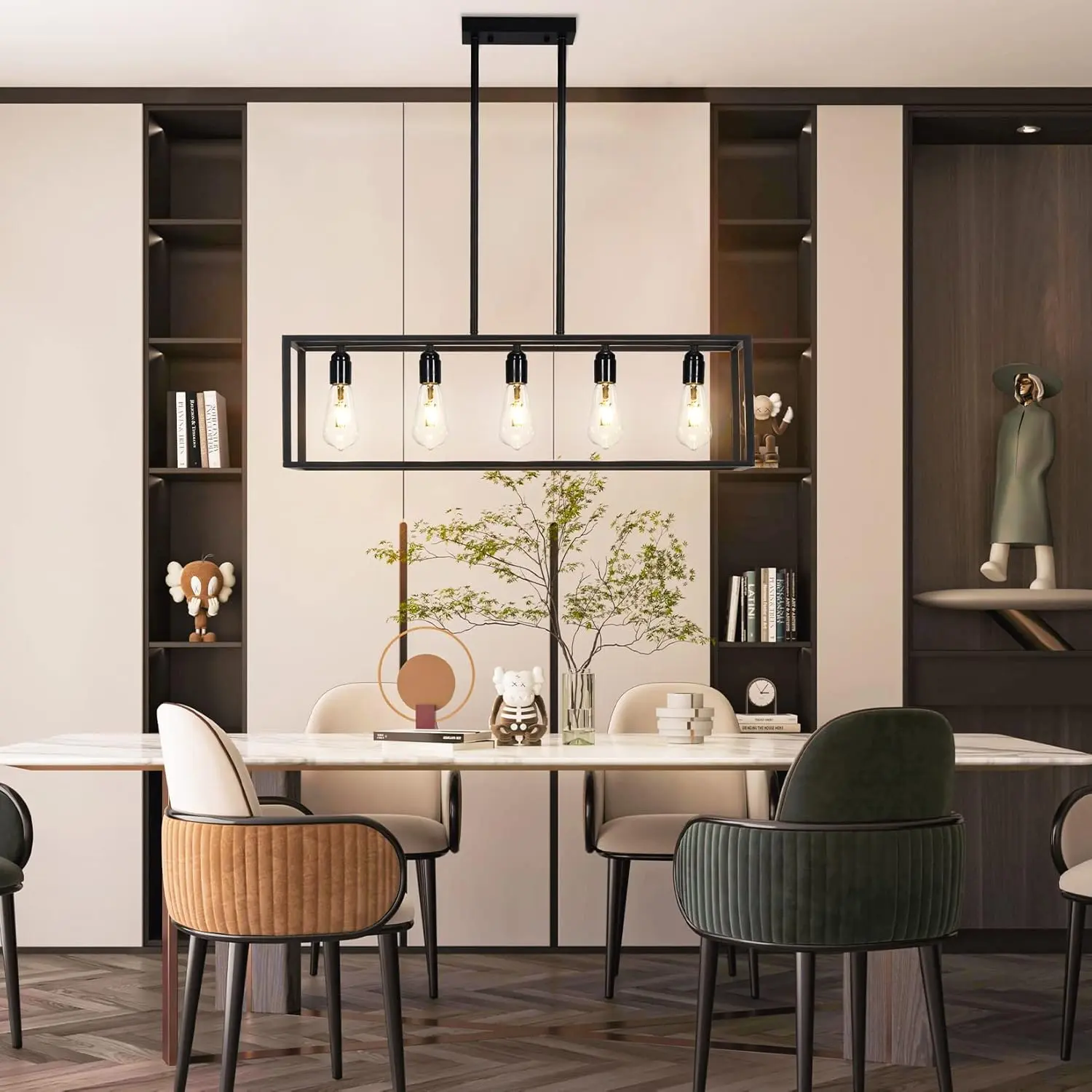 Industrial Farmhouse Dining Room Chandelier - Image 2