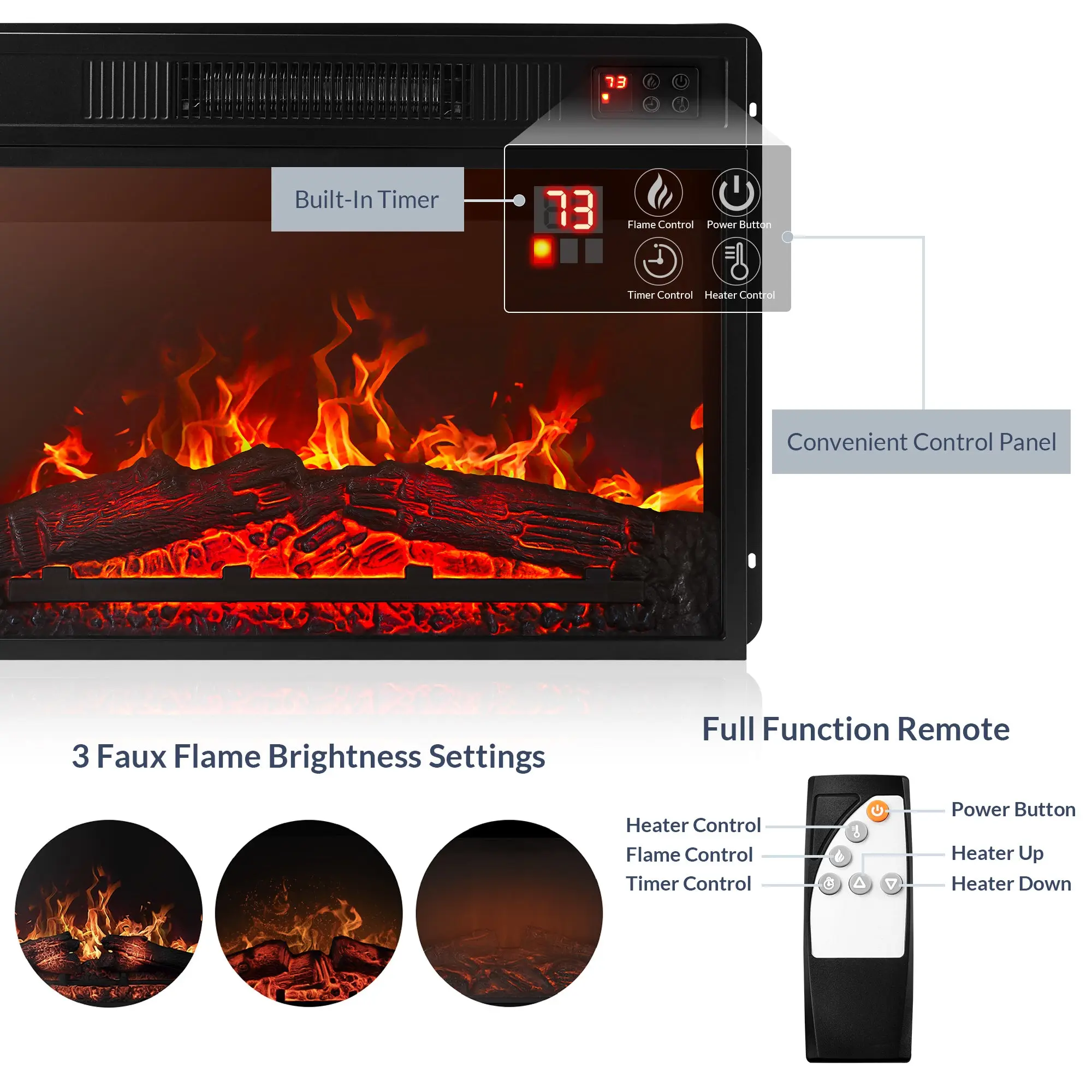 Isaac Farmhouse Fireplace TV Stand (Up to 65") - Image 6