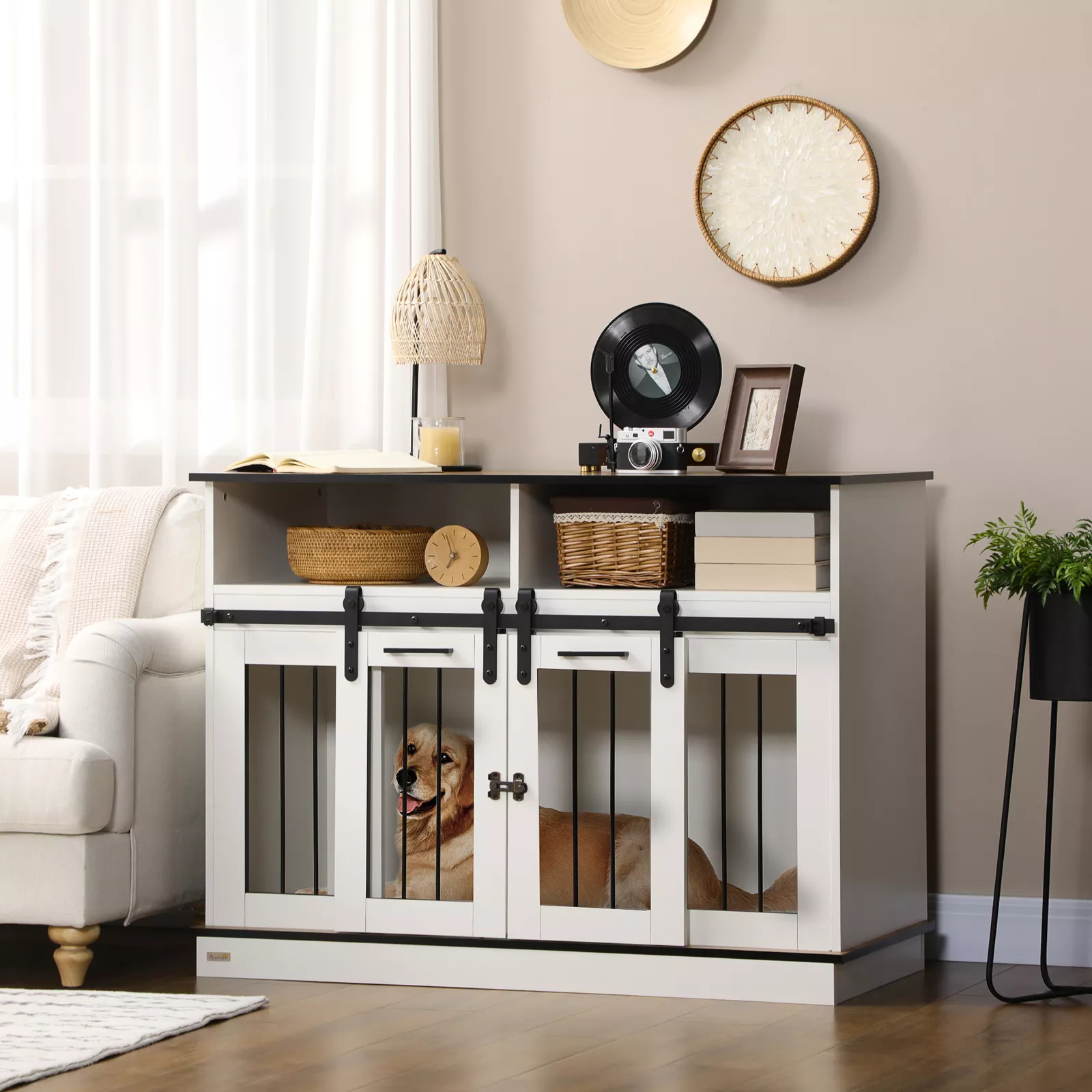 Isla Large Dog Kennel Crate Furniture