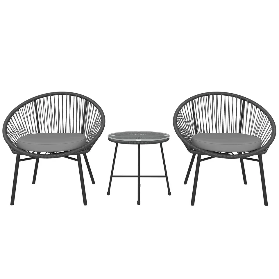 Josef 3 Piece Bistro Patio Furniture Set - Image 2