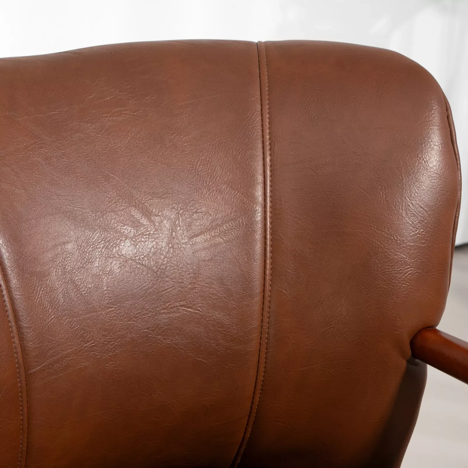 Julie Leather Accent Armchair - Image 7