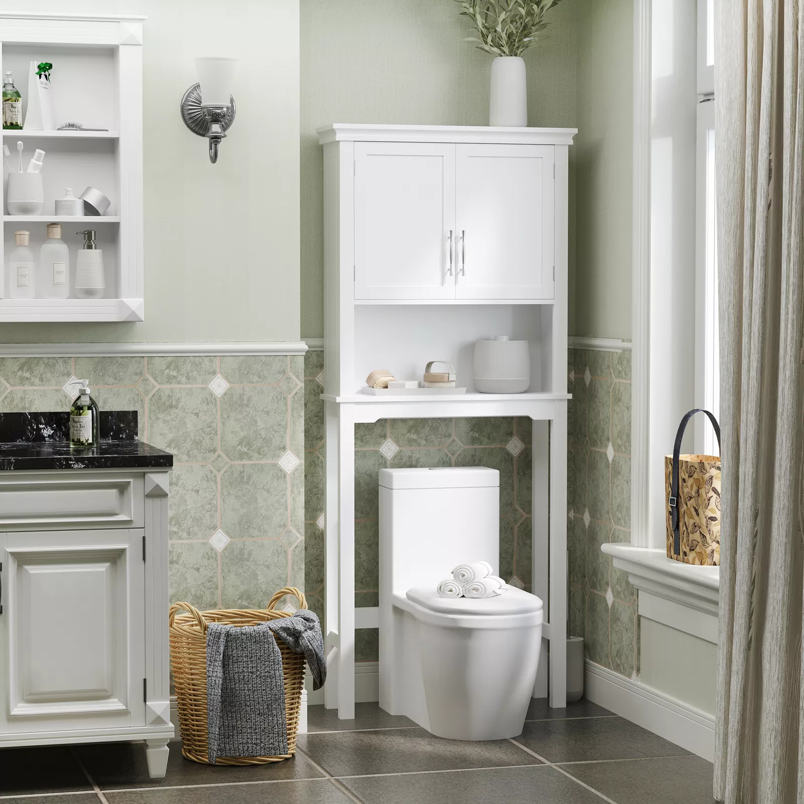 Keeley Over Commode Storage Cabinet