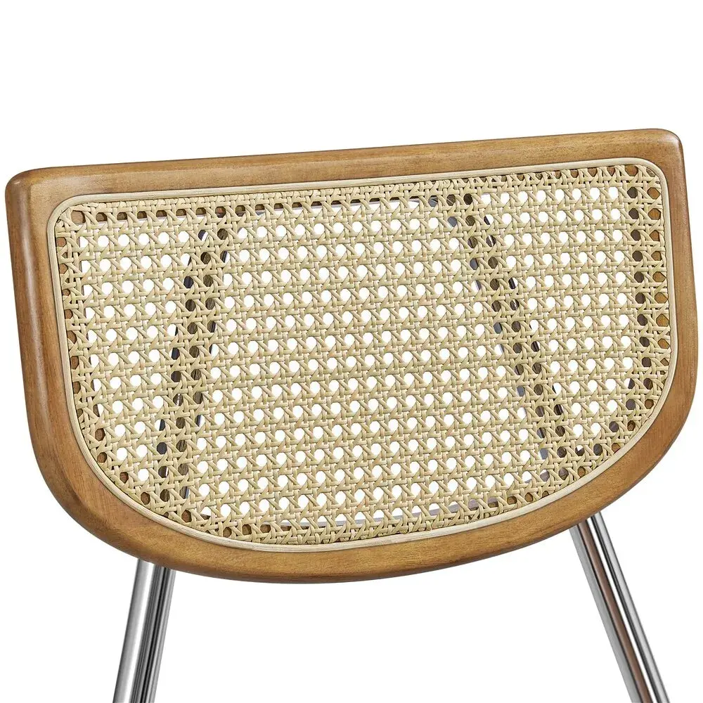 Keith Mid Century Rattan Dining Chair (Set of 2) - Image 4