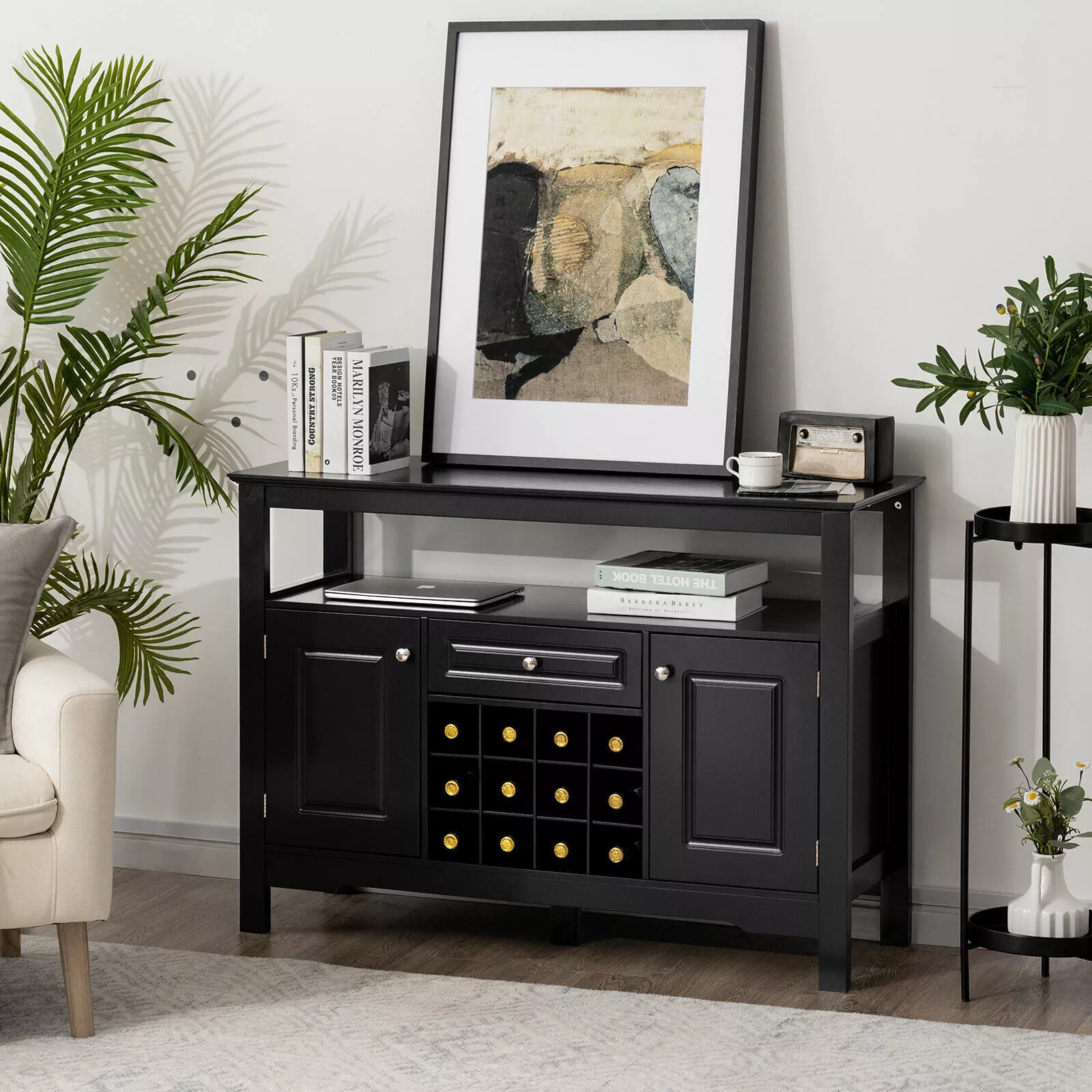 Keller Sideboard Buffet Cabinet With Wine Rack