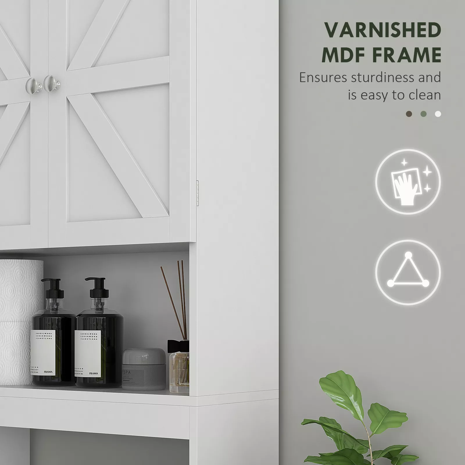 Khan Over Commode Storage Cabinet - Image 6