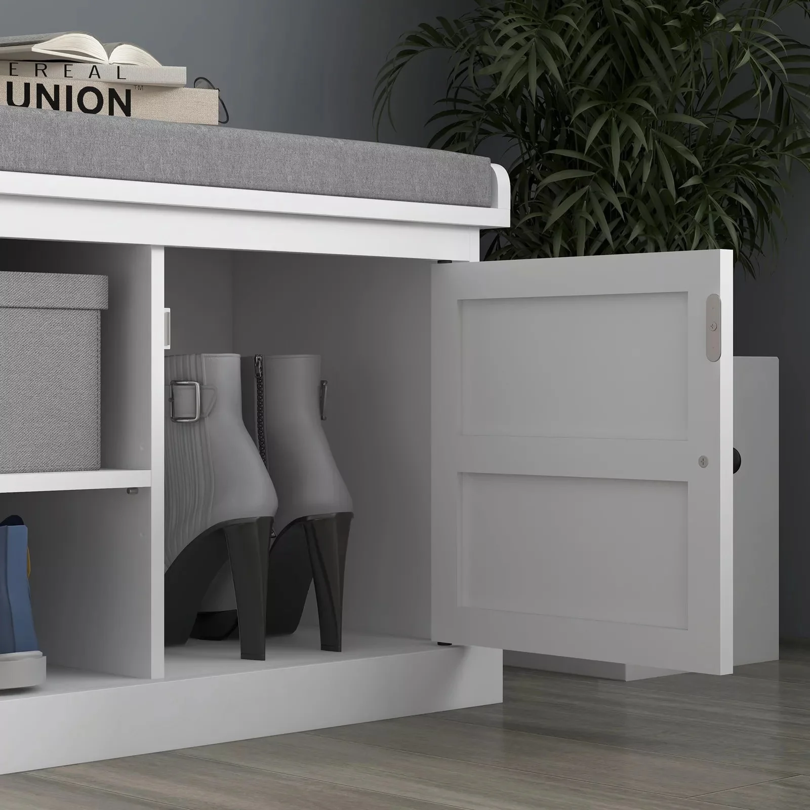 Kiera Entryway Shoe Storage Bench - Image 8
