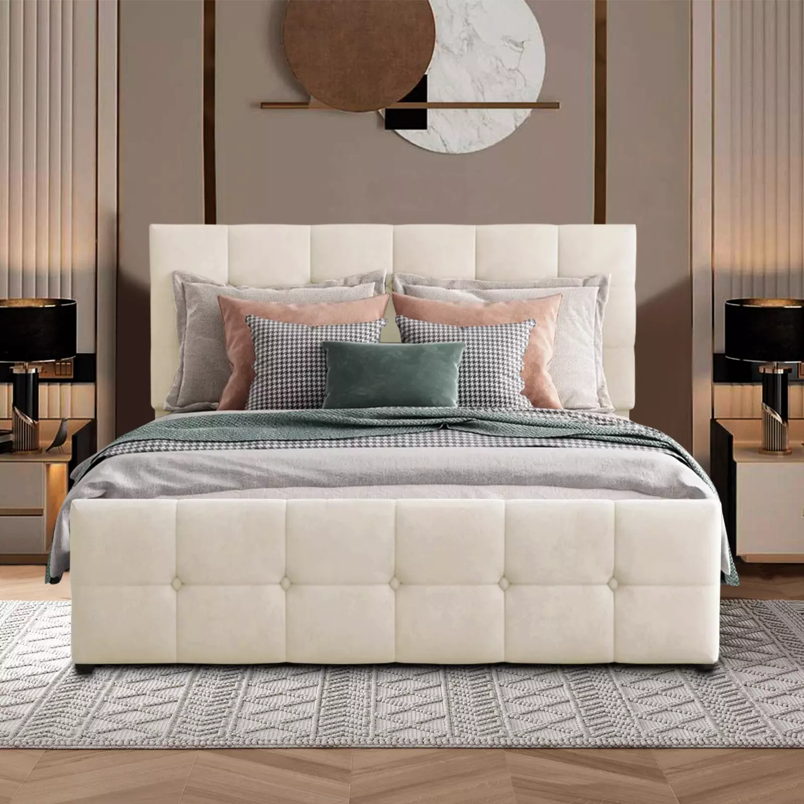 Lam Small Double Ottoman Bed Frame - Image 2