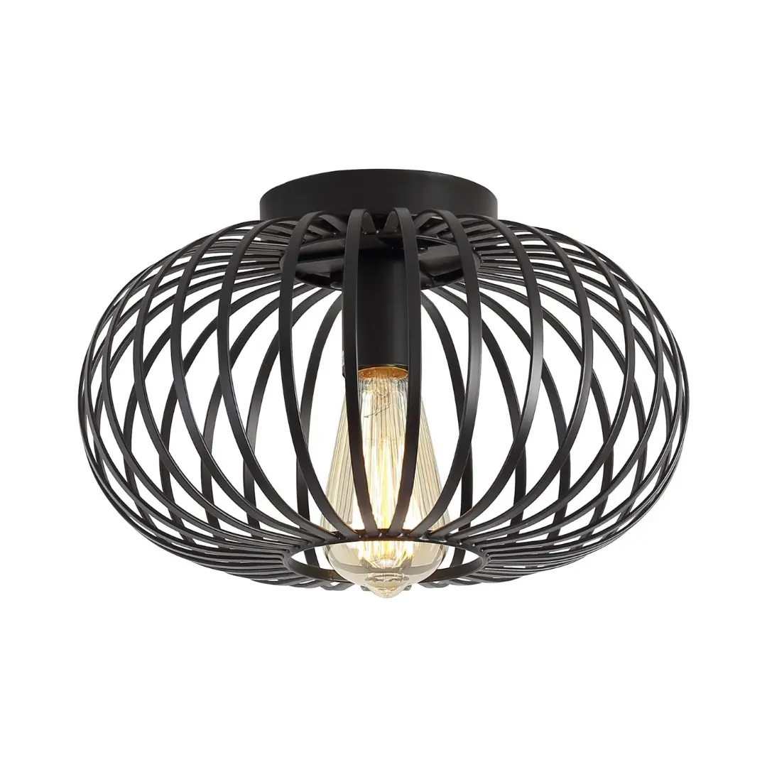 Lantern Cage Flush Mount Ceiling Light - Image 2
