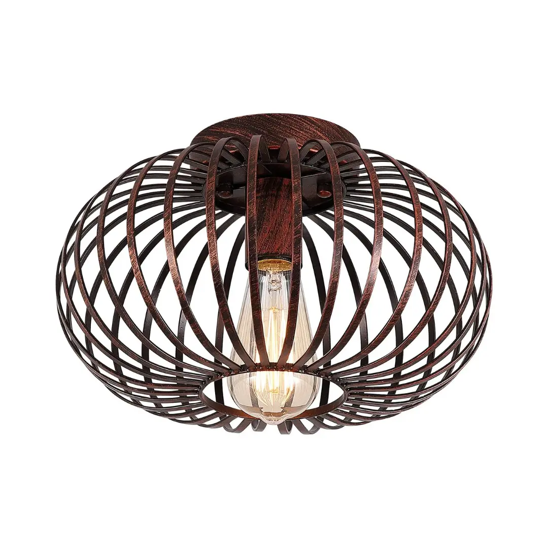 Lantern Cage Flush Mount Ceiling Light - Image 7