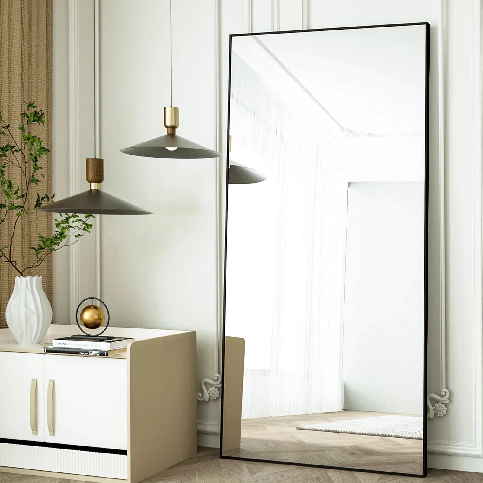 Large Rectangle Full Length Standing Mirror - Image 5