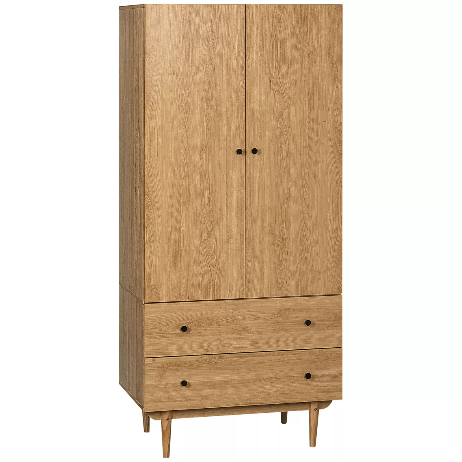 Leon 2 Door Wardrobe With Drawers - Image 2