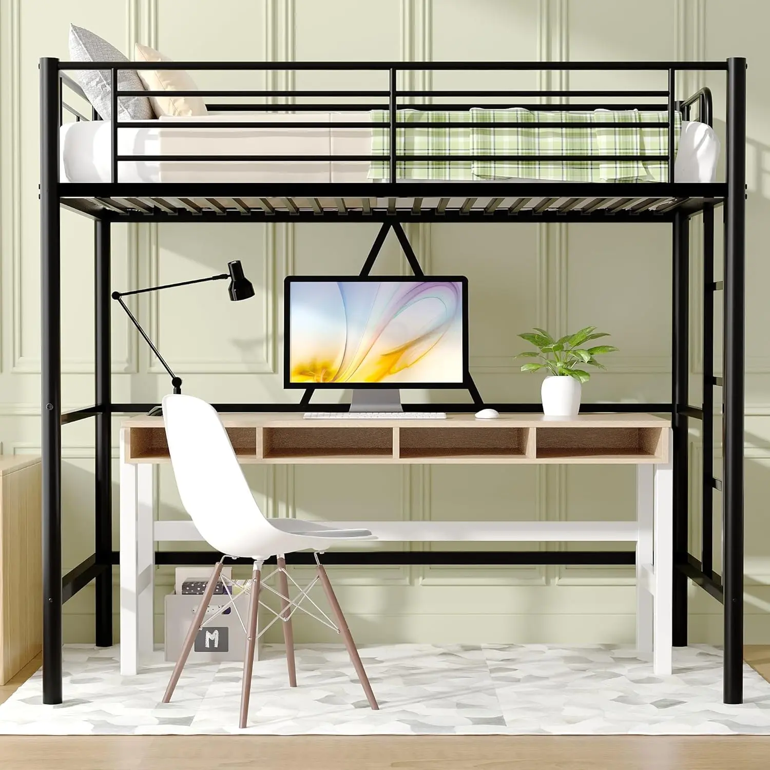 Leon Metal High Sleeper Cabin Loft Bed - Image 2