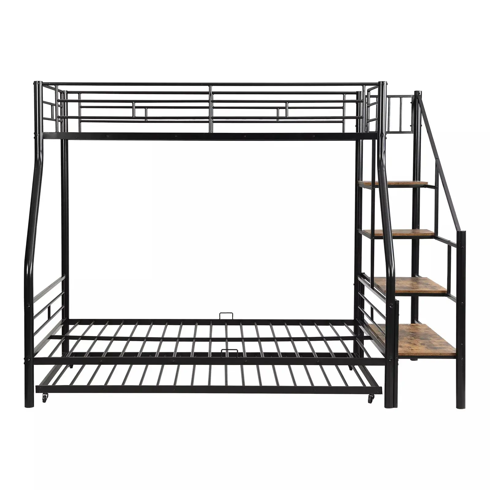 Lila Twin Over Full Adults Bunk Bed With Stairs - Image 4
