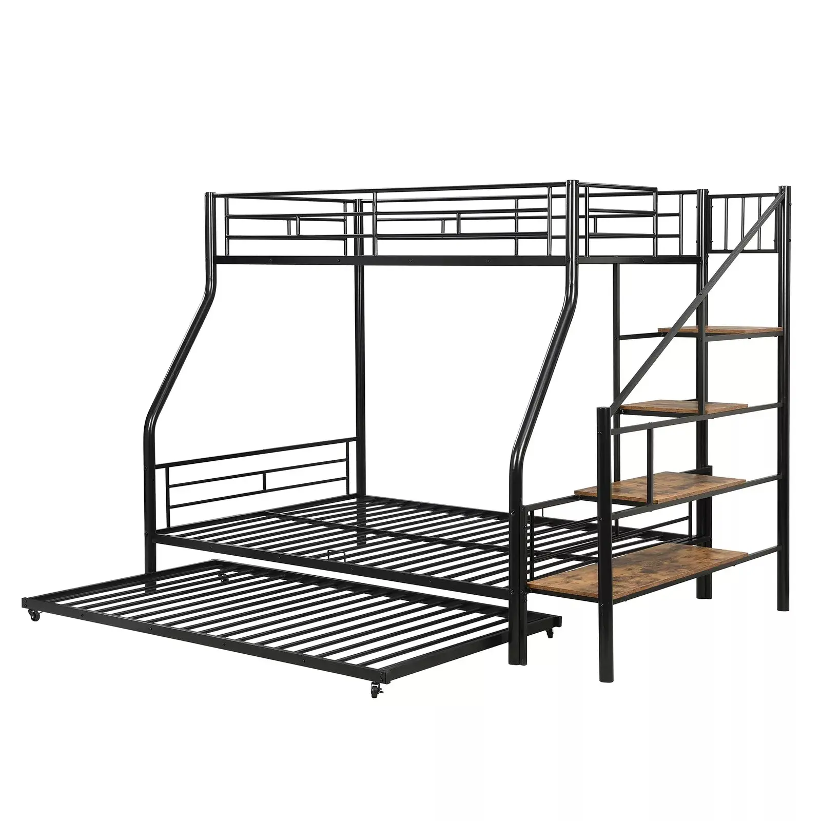 Lila Twin Over Full Adults Bunk Bed With Stairs - Image 5