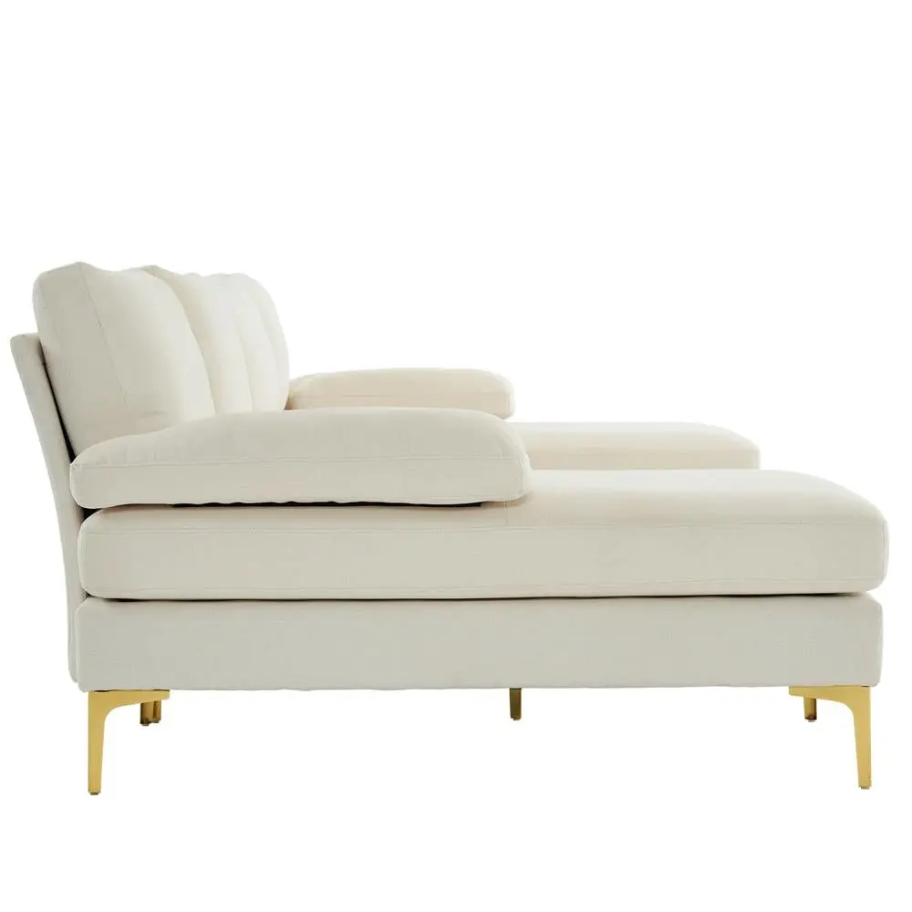 Linen U Shaped Sectional Couch - Image 5