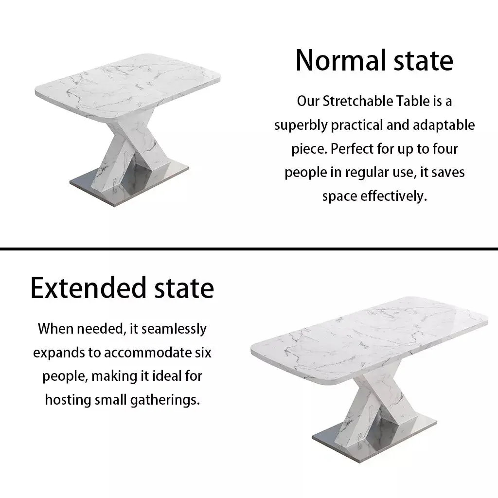 Lloyd Marble Extendable Dining Table For 6 - Image 5