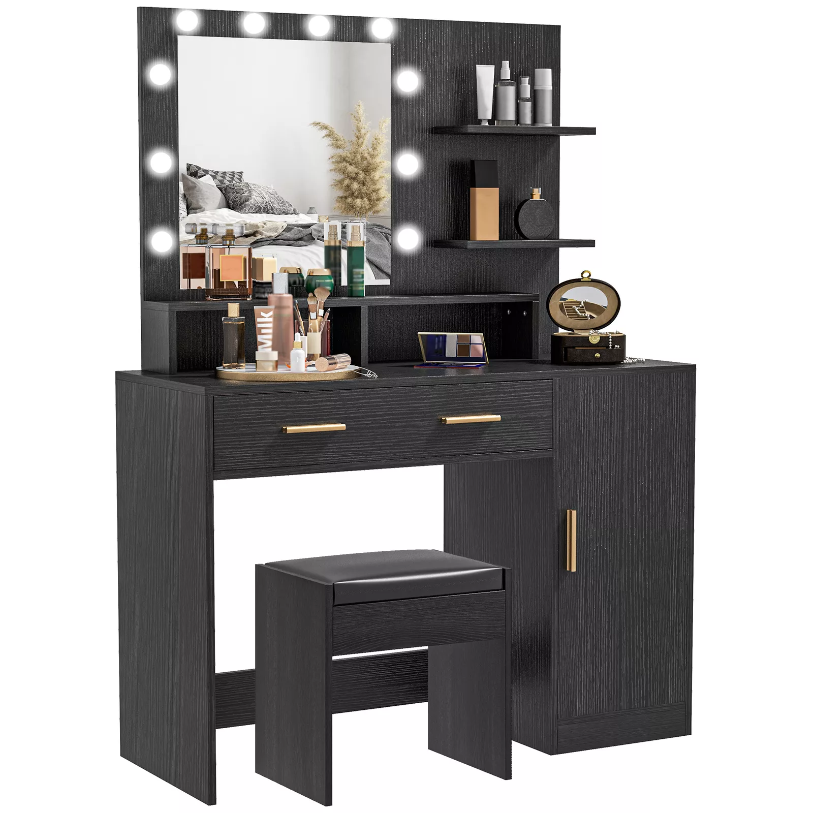 Lloyd Vanity Dressing Table With Stool - Image 2
