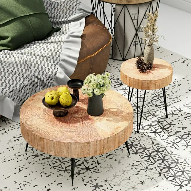 Lori Modern Farmhouse Nesting Coffee Table - Image 6