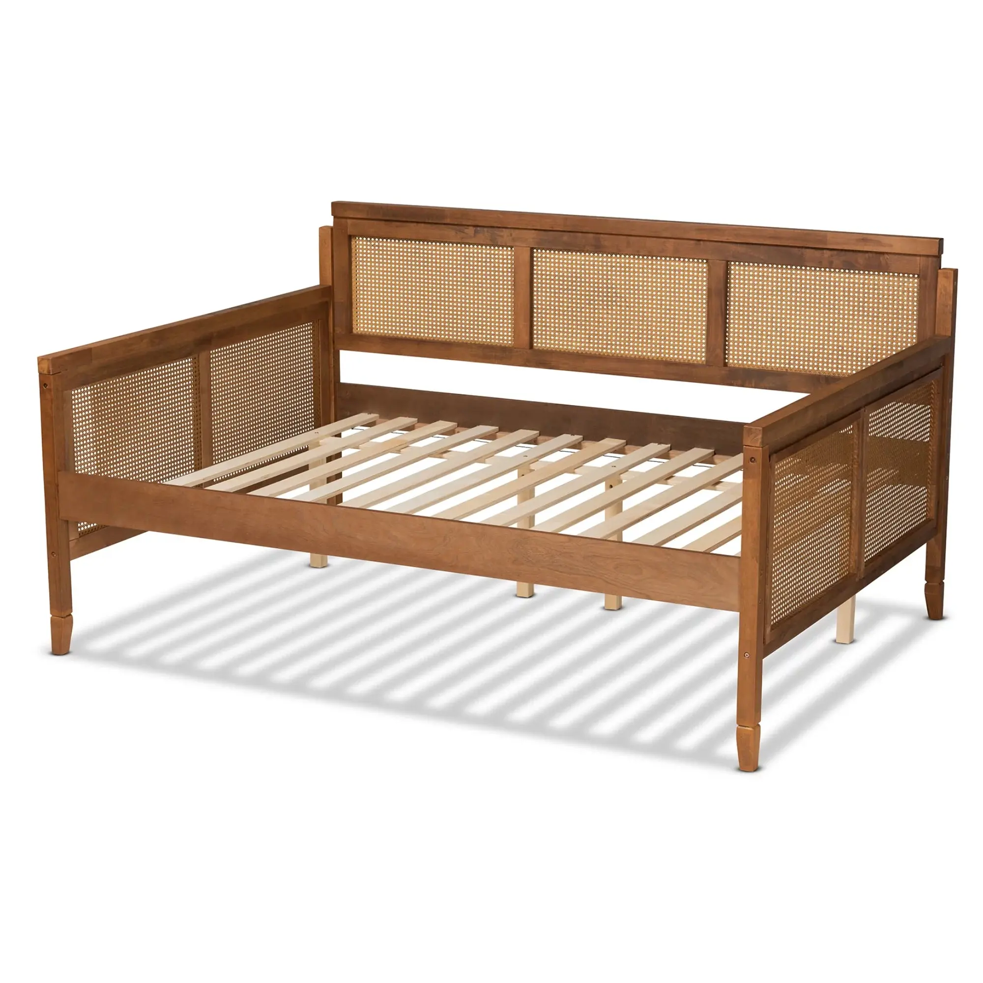 Louie Full Wooden Rattan Daybed - Image 5