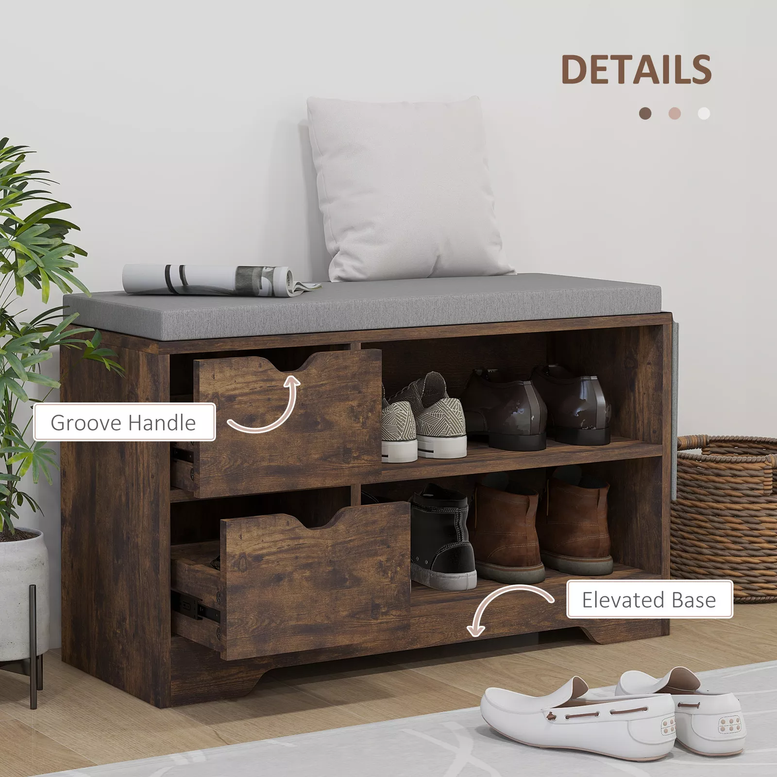 Louis Entryway Storage Bench - Image 5