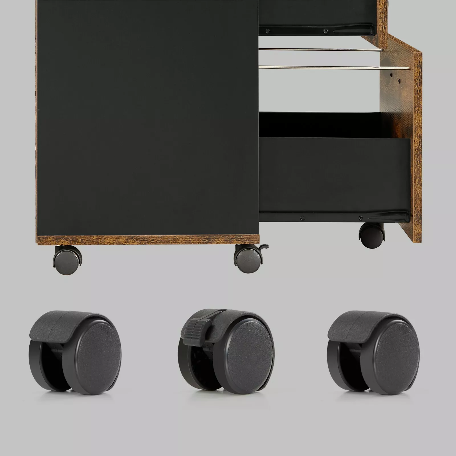 Luisa Wide 3 Drawers Office Filing Storage Cabinet - Image 6