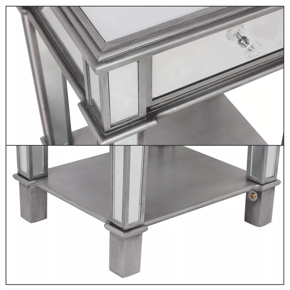 Lynch Mirrored Sofa Side End Table - Image 4