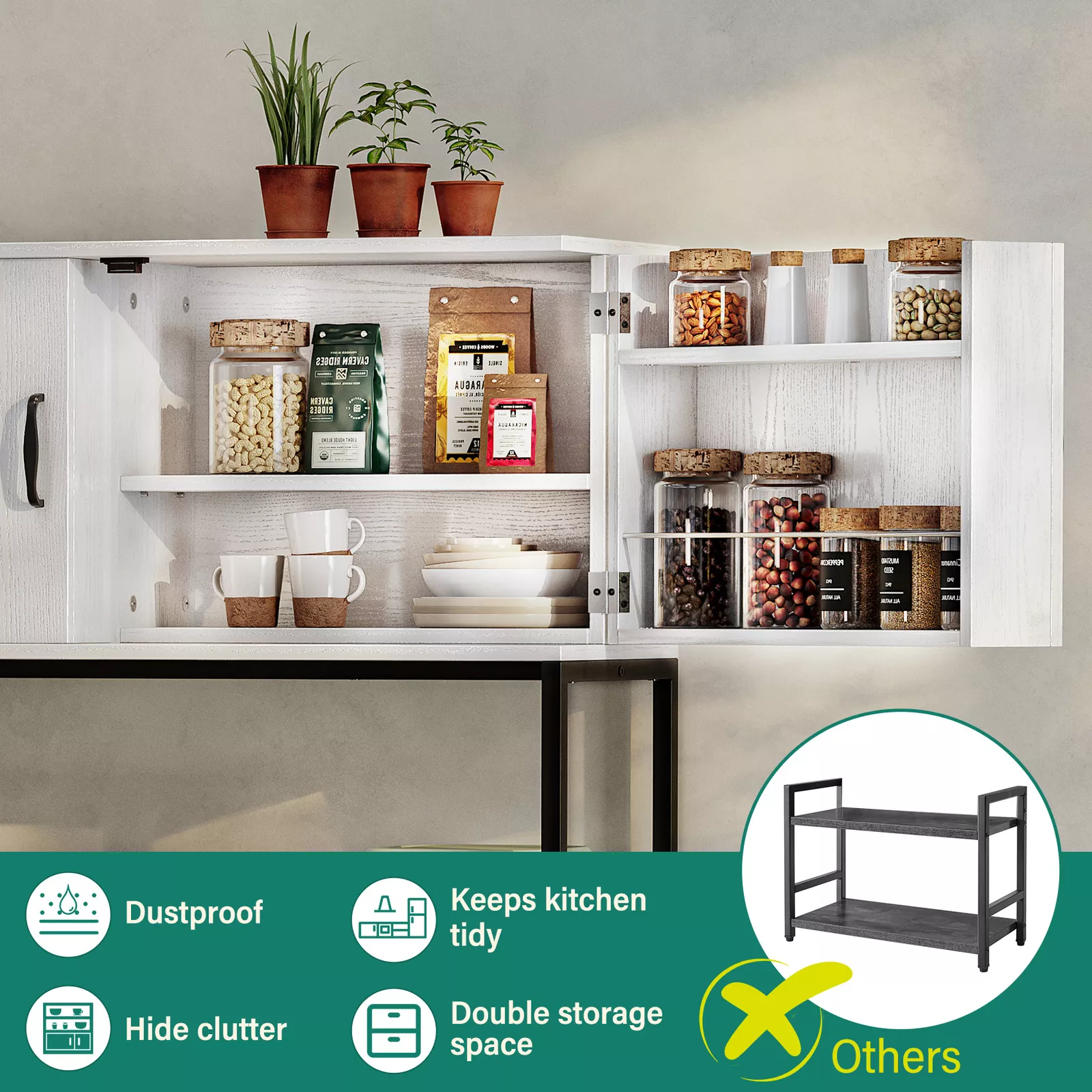 Maxim Kitchen Trash Can Cabinet - Image 5