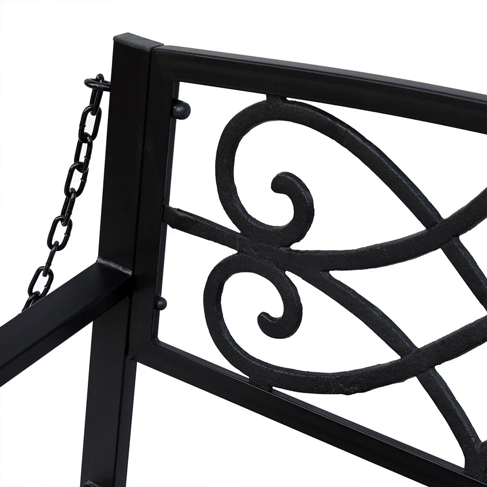 Metal Outdoor Patio Swing Chair - Image 7