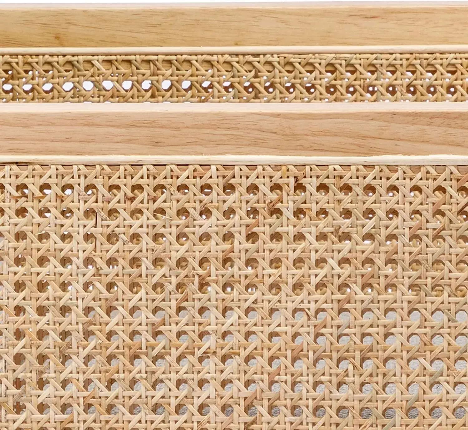 Meza Rattan Fabric Accent Armchair - Image 4