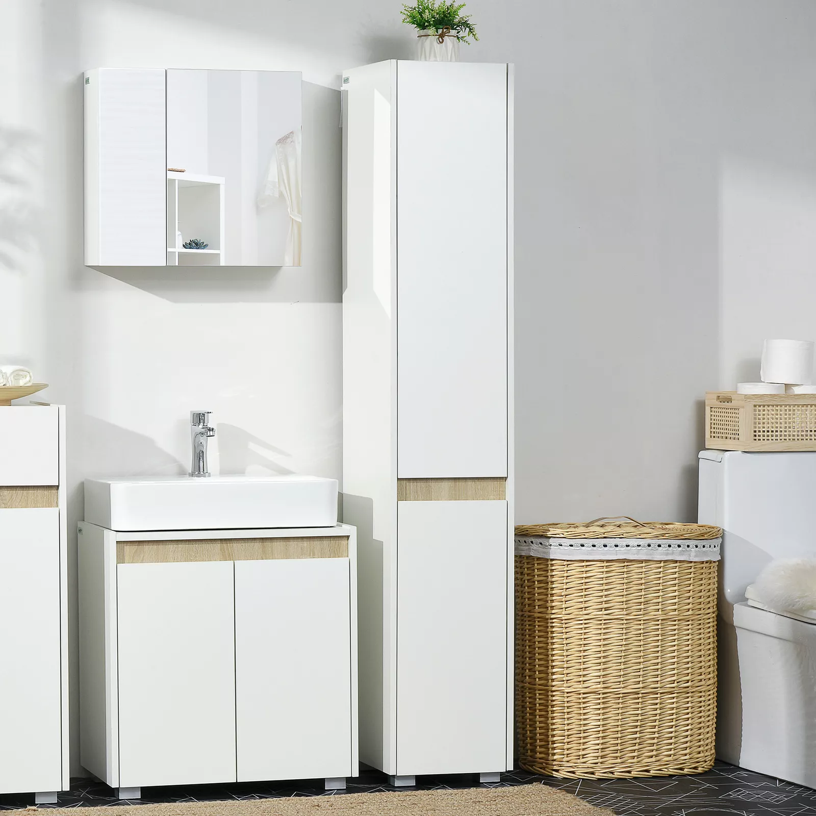 Millie Tall Freestanding Bathroom Cabinet