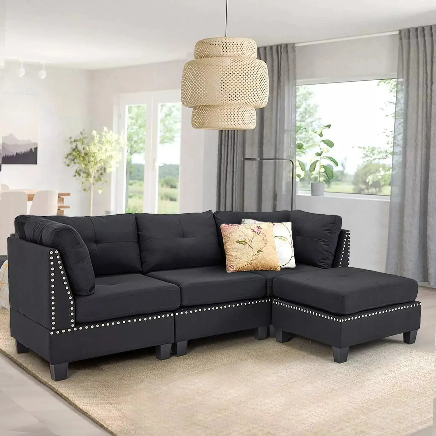 Minnie 3 Seater Corner Modular Sofa Couch
