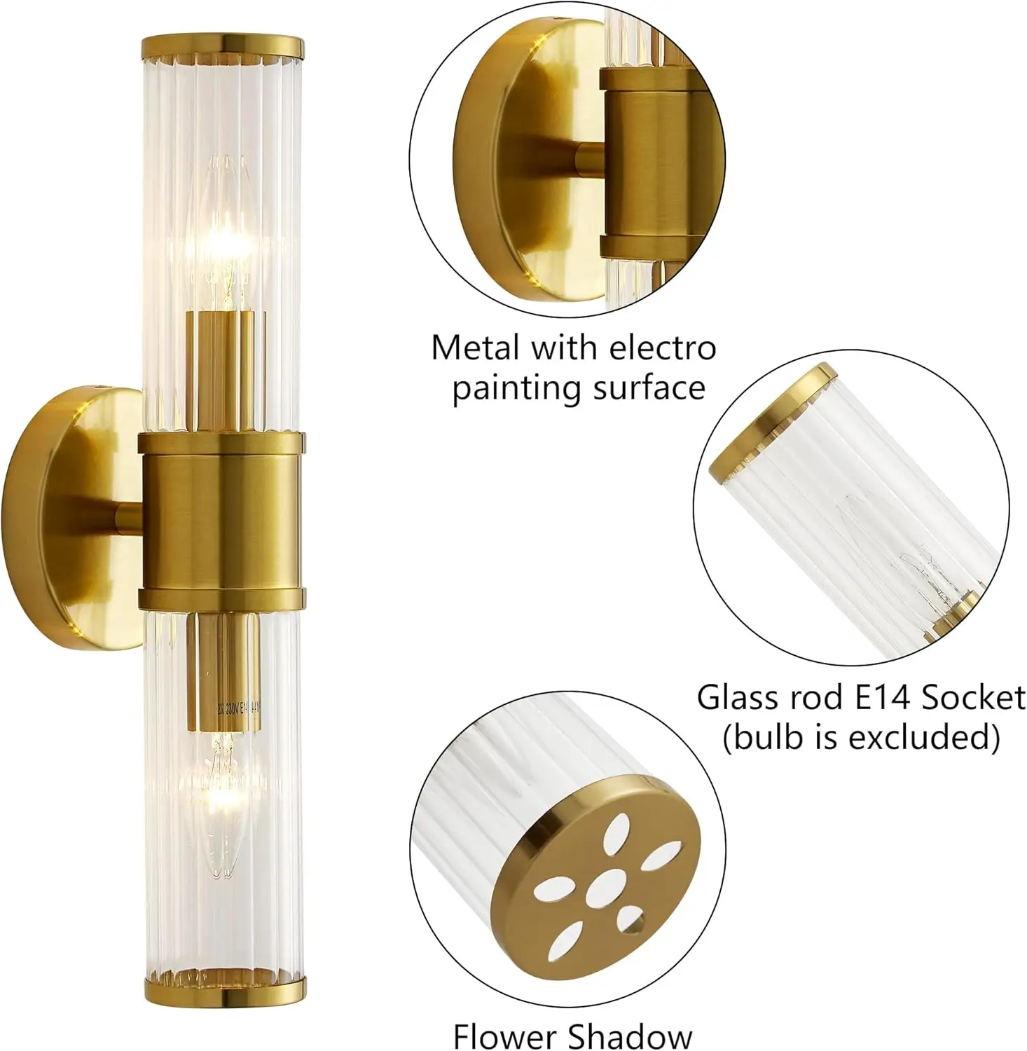 Modern Glass Wall Light - Image 3