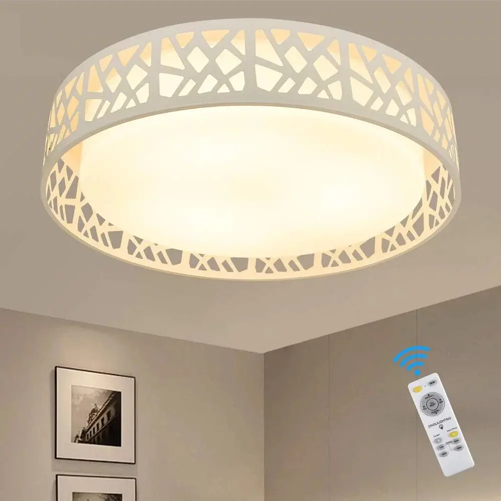 Modern Hollow Flush Mount Ceiling Light - Image 2