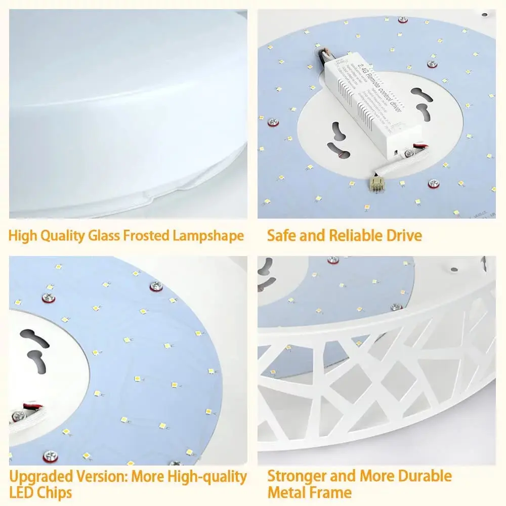 Modern Hollow Flush Mount Ceiling Light - Image 3