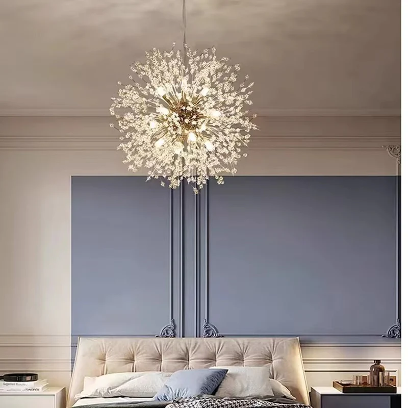 Modern Sky Star Fireball Crystal Pendant LED Light - Image 6