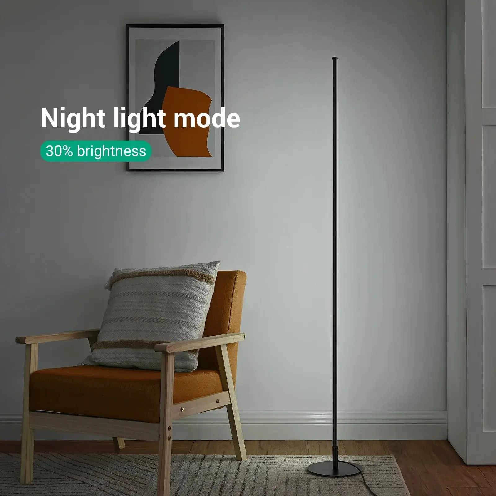 Modern Stick Living Room Floor Lamp - Image 5