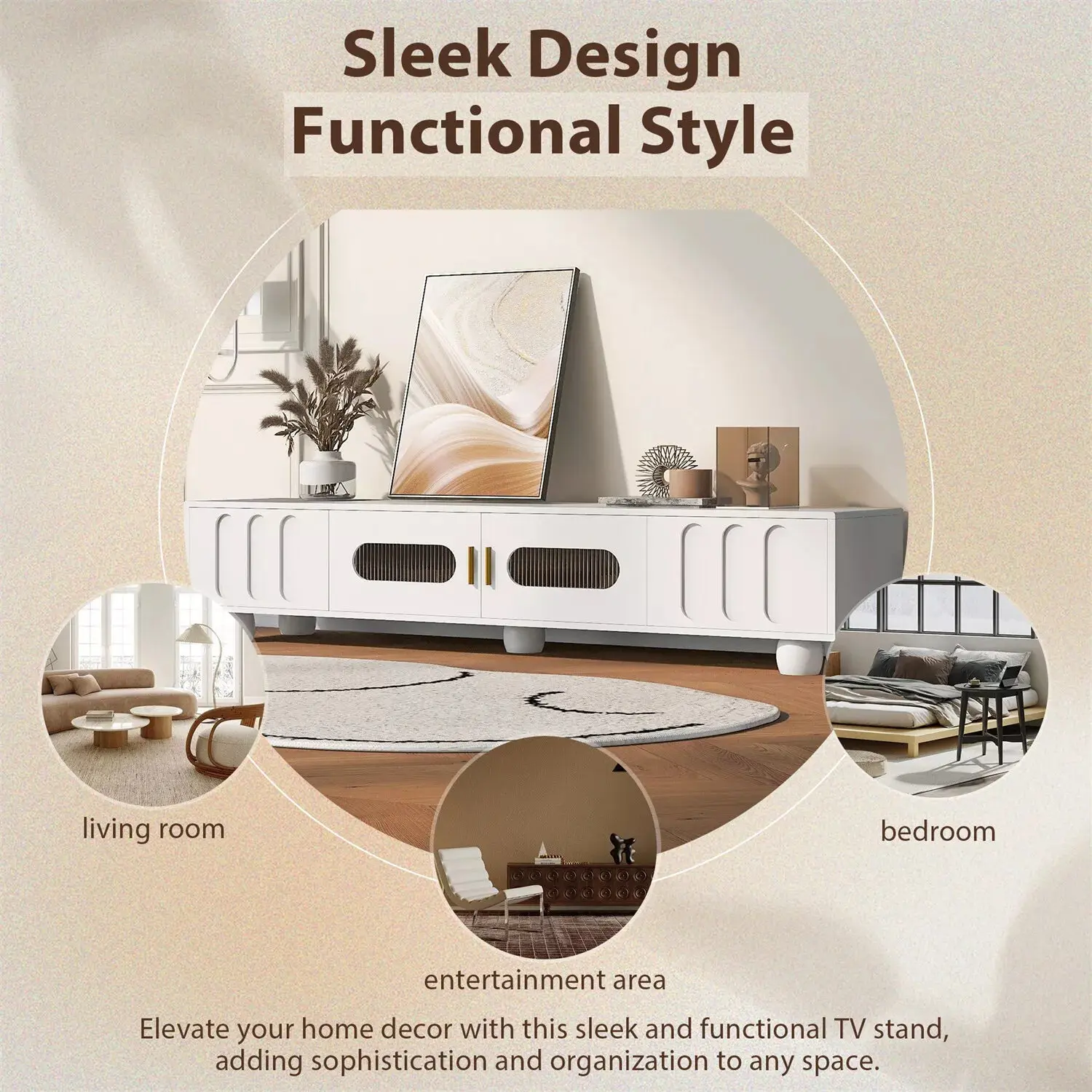 Rico Modern TV Media Cabinet Console - Image 4