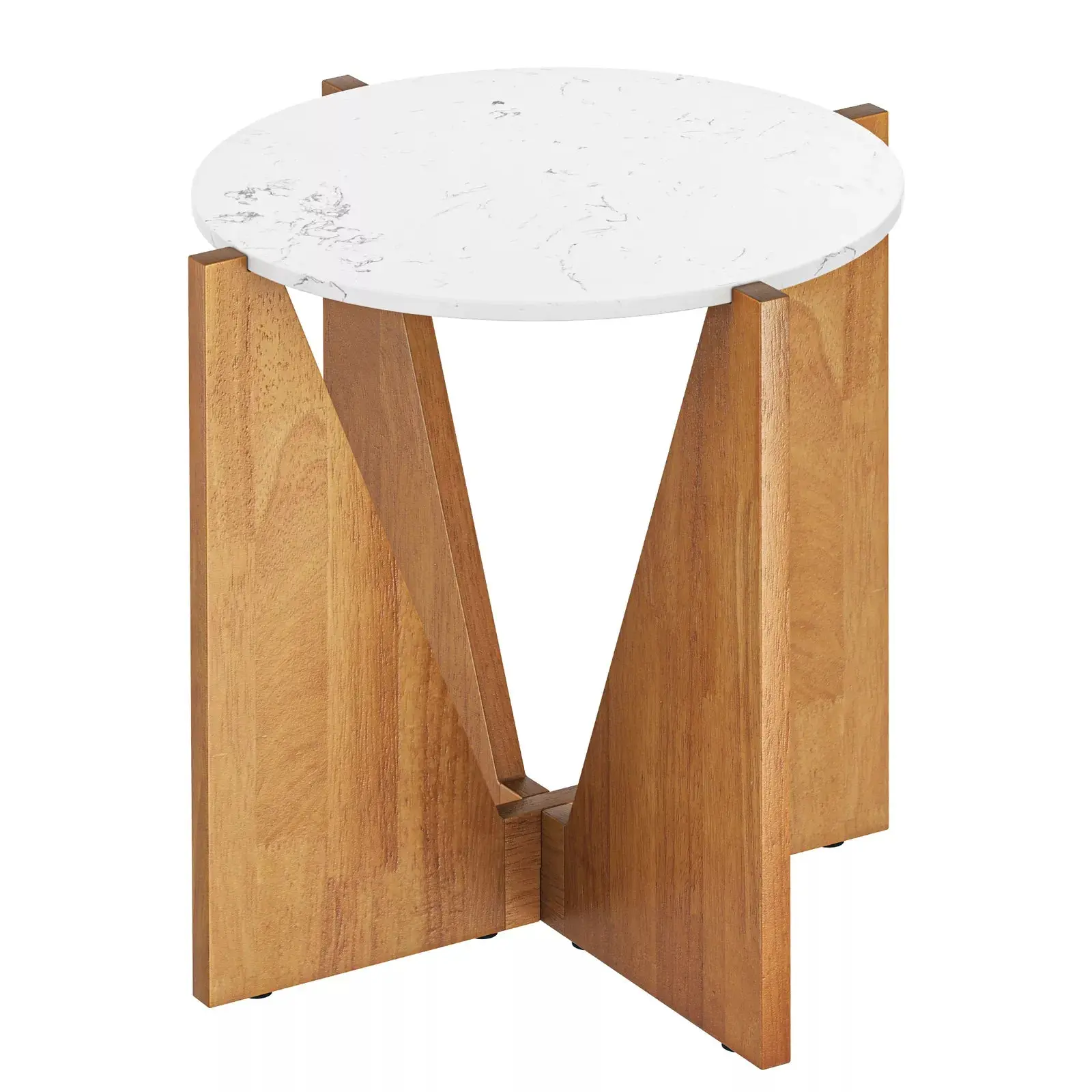 Morse Marble Nightstand Table - Image 2
