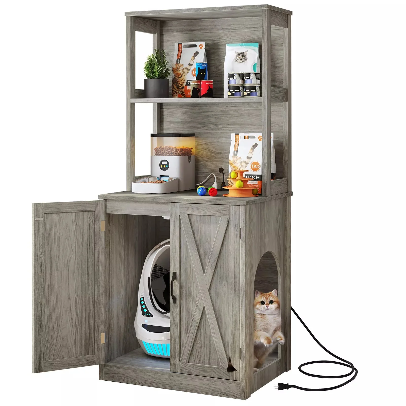 Moses Cat Litter Box Enclosure Furniture - Image 3
