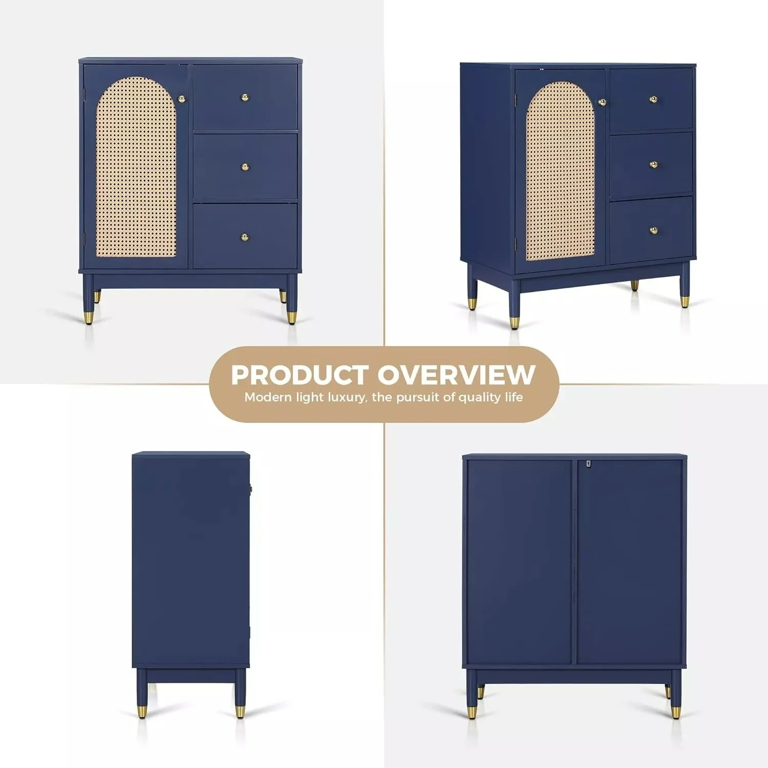 Nadia Rattan Sideboard Buffet Cabinet - Image 3