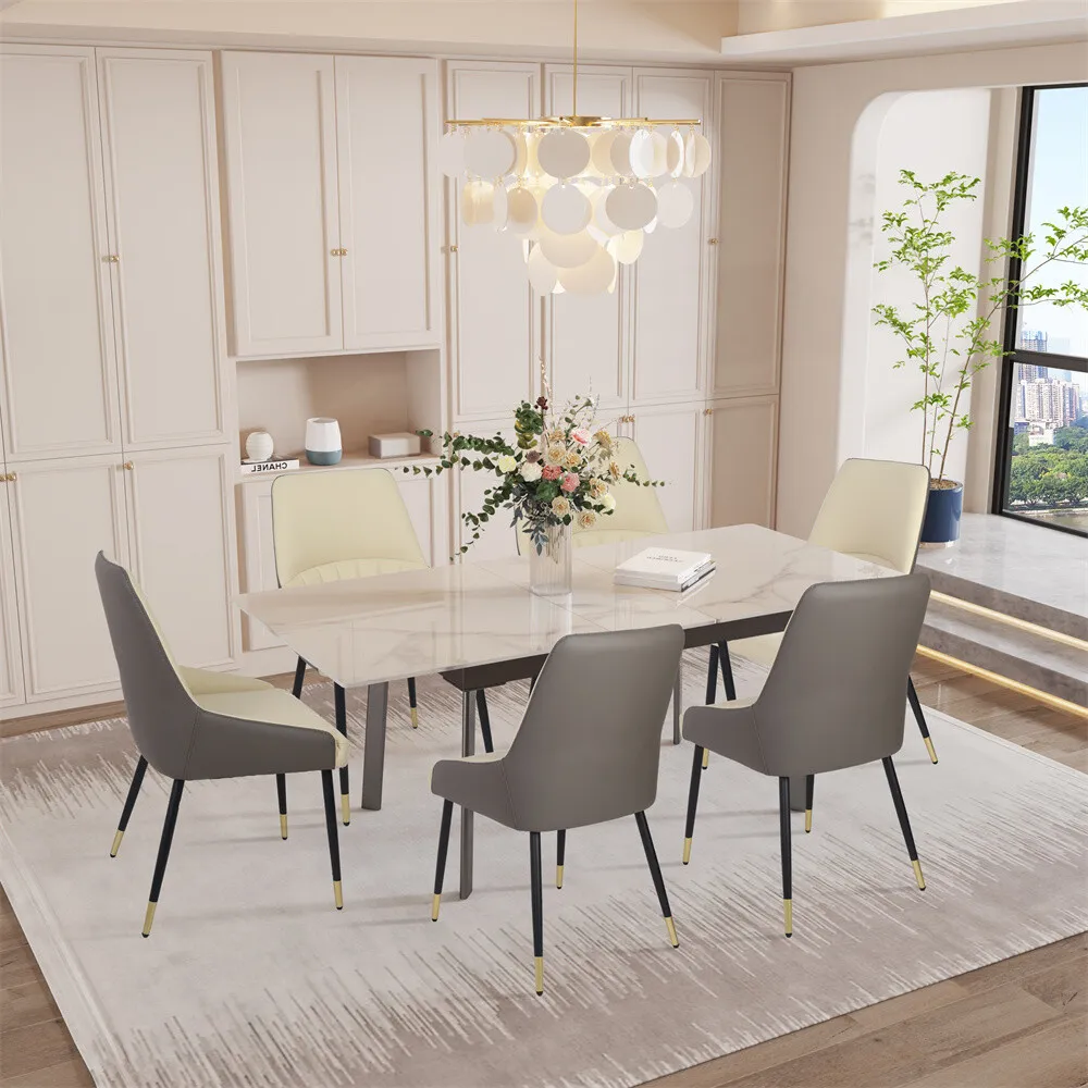 Neil Marble Extendable Dining Table - Image 9