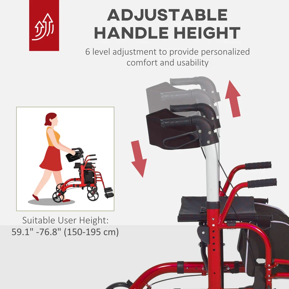 Neil Senior Mobility Walker With Seat - Image 7