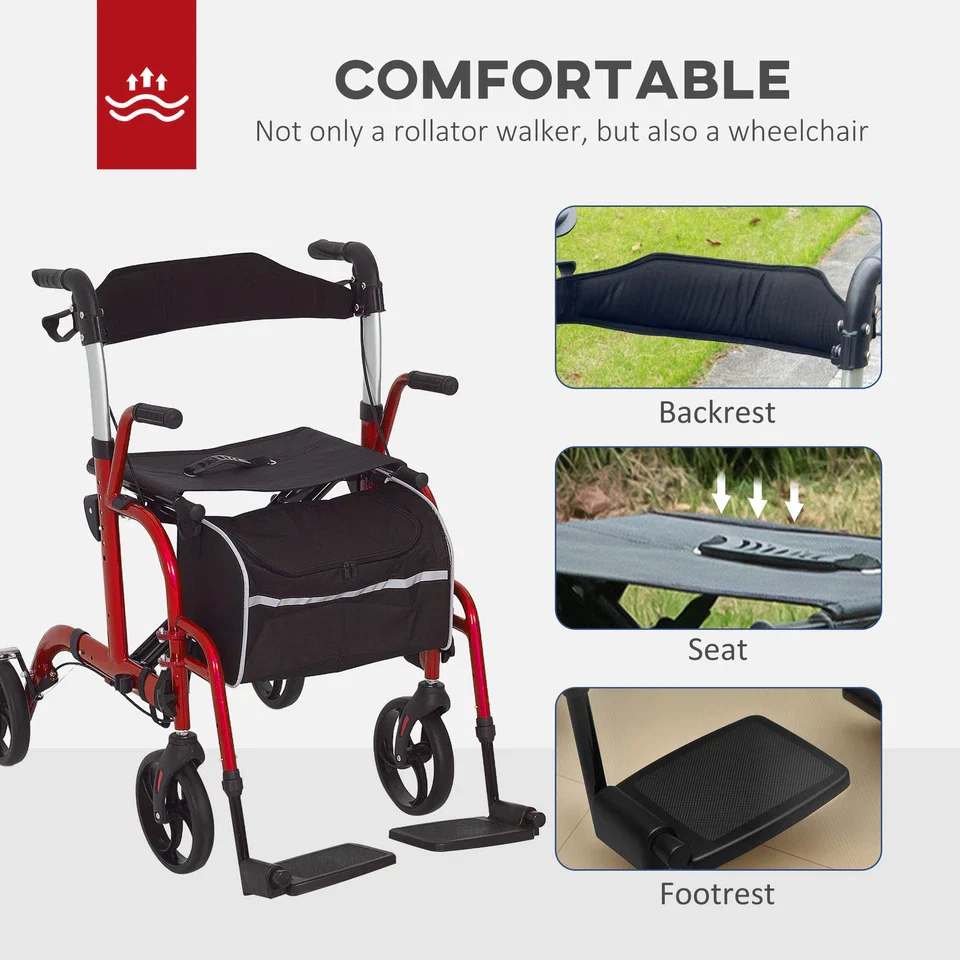 Neil Senior Mobility Walker With Seat - Image 8