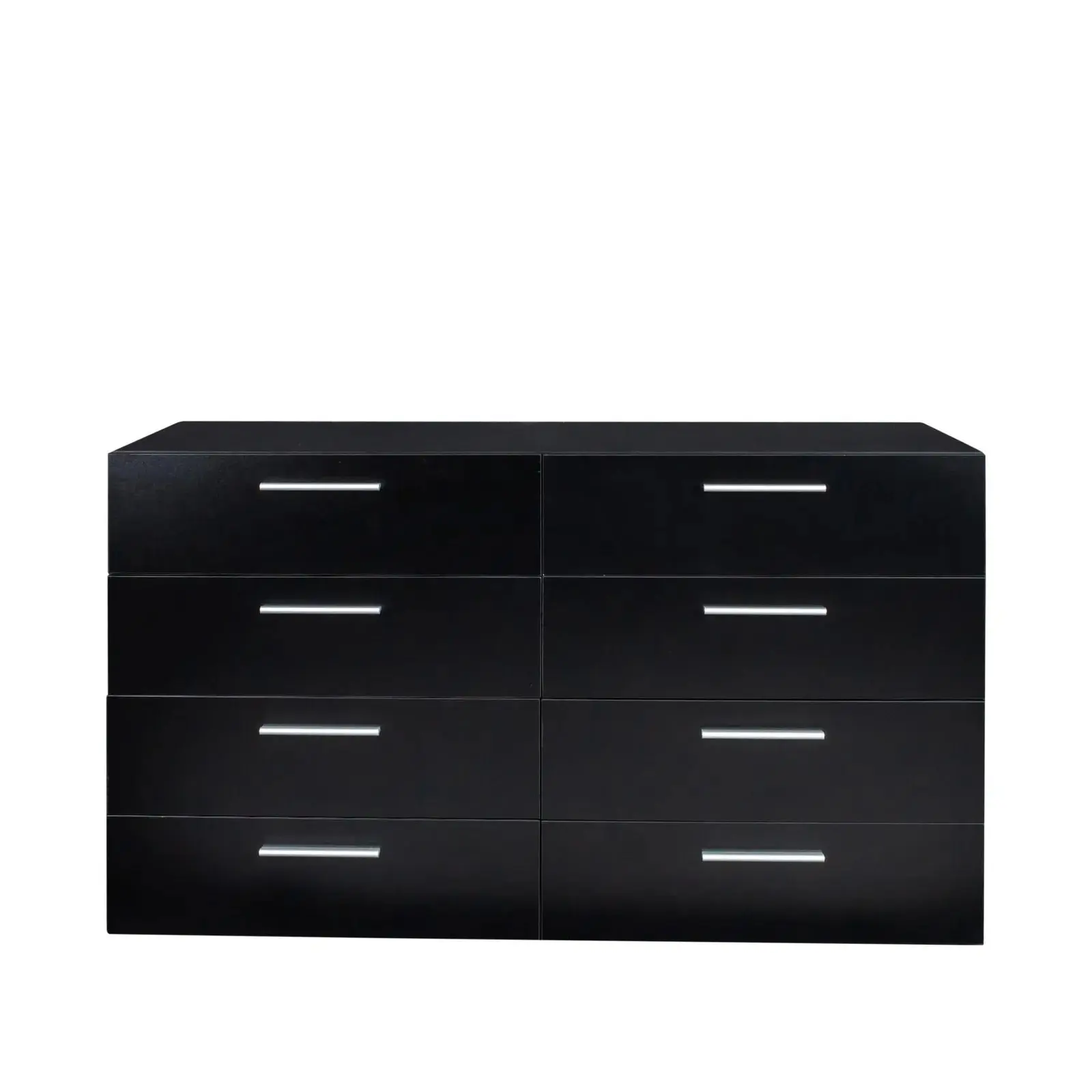 Noah Black Modern 8 Drawer Chest Dresser - Image 5